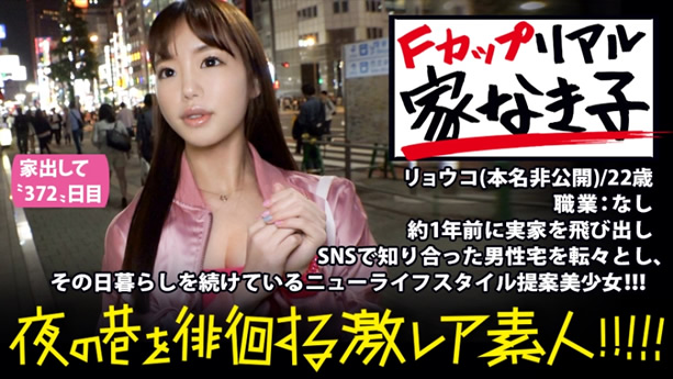SNSで知り合った男の家を転々とし生活する極上F乳激レア美少女！※マジで必見の極上淫乱ボディー：夜の巷を徘徊する〝激レア素人〟！！ 04